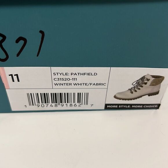 Cliffs by White Mountain Pathfield Winter White Boots size 11 - Picture 8 of 10